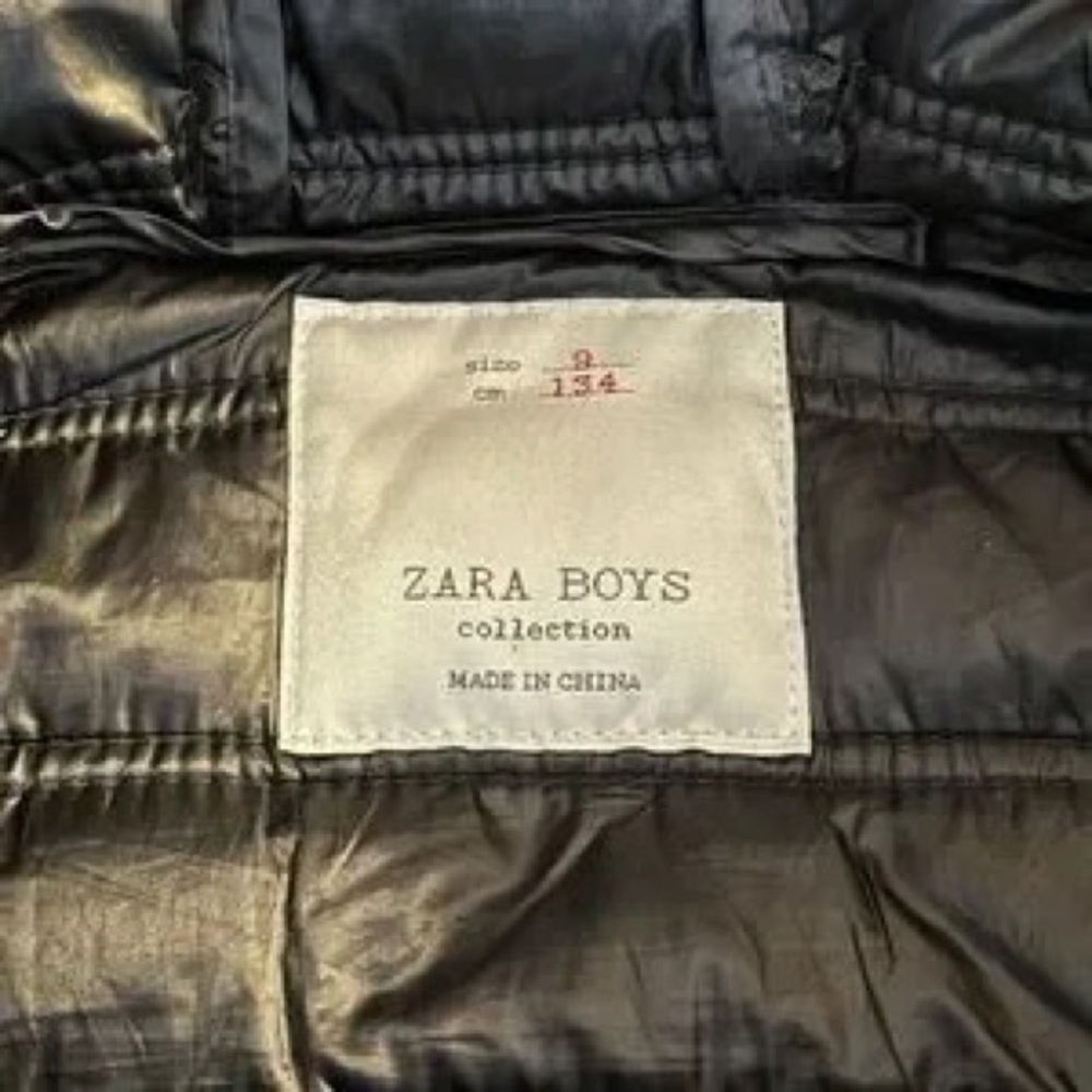 Kids Black Packable Quilted Puffer Jacket - Unbranded - Picture 5 of 5